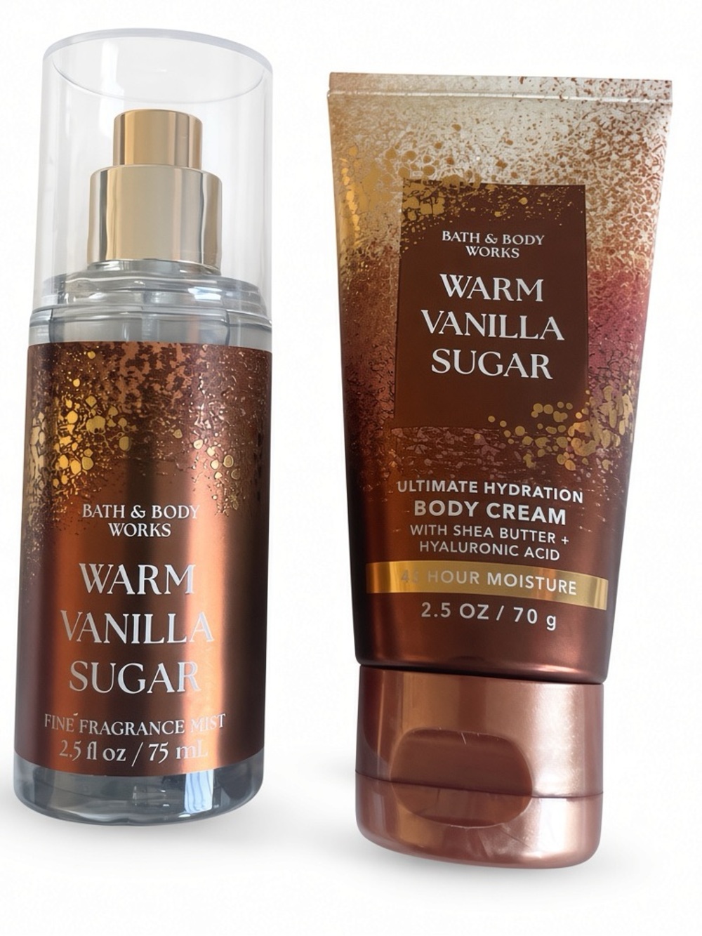 Bath & Body Works Warm Vanilla Sugar Mist & Body Cream - Travel size